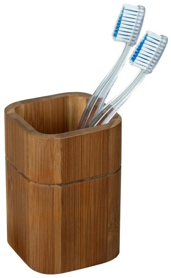 WENKO 26101100 - Portaspazzolini SERRO 7,5x11 cm marrone