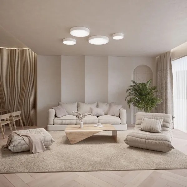 Brilagi - Plafoniera LED RGBW dimmerabile CLARE 3xE27/9W/230V Wi-Fi bianca