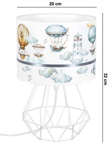 Lampada per bambini PIKKI 1xE27/60W/230V blu