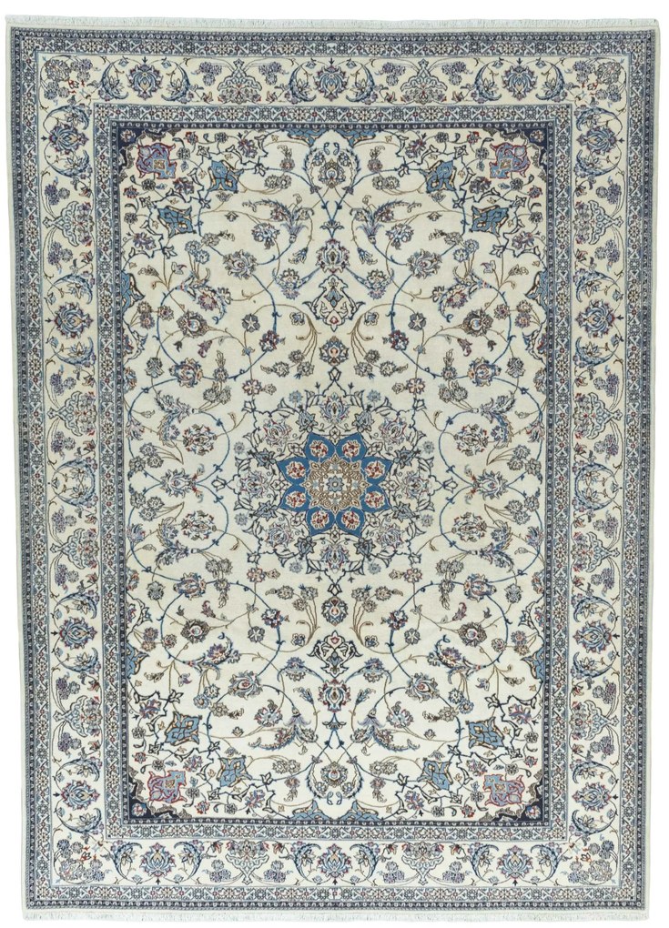 Nain Tappeto 360 x 270 Beige (Iran) Annodato A Mano