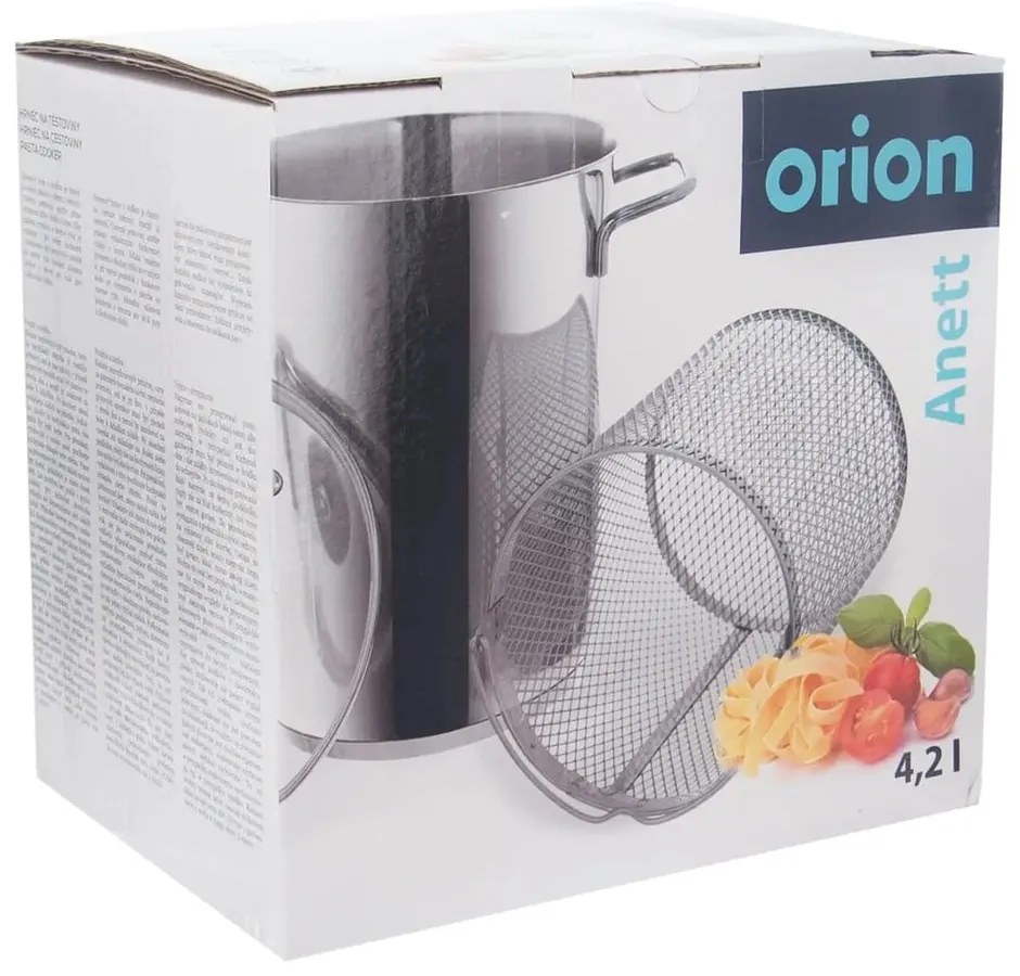 Pentola in acciaio inox con coperchio per induzione 4 l Anett - Orion