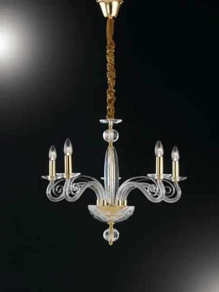 Lampadario epoque oro 5xe14 65x140cm i-epoque-5