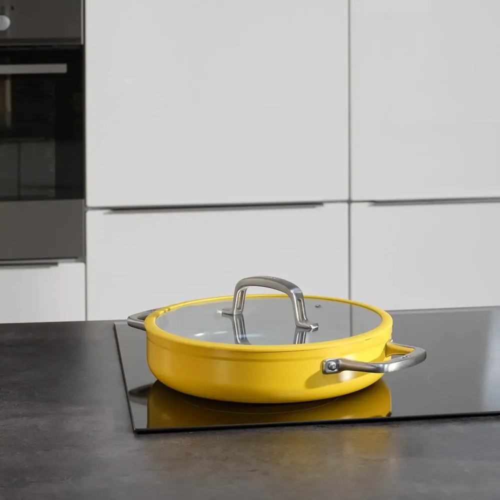 Padella con coperchio/con superficie in ceramica ø 28 cm tegame Meda 3.0 – FABINI