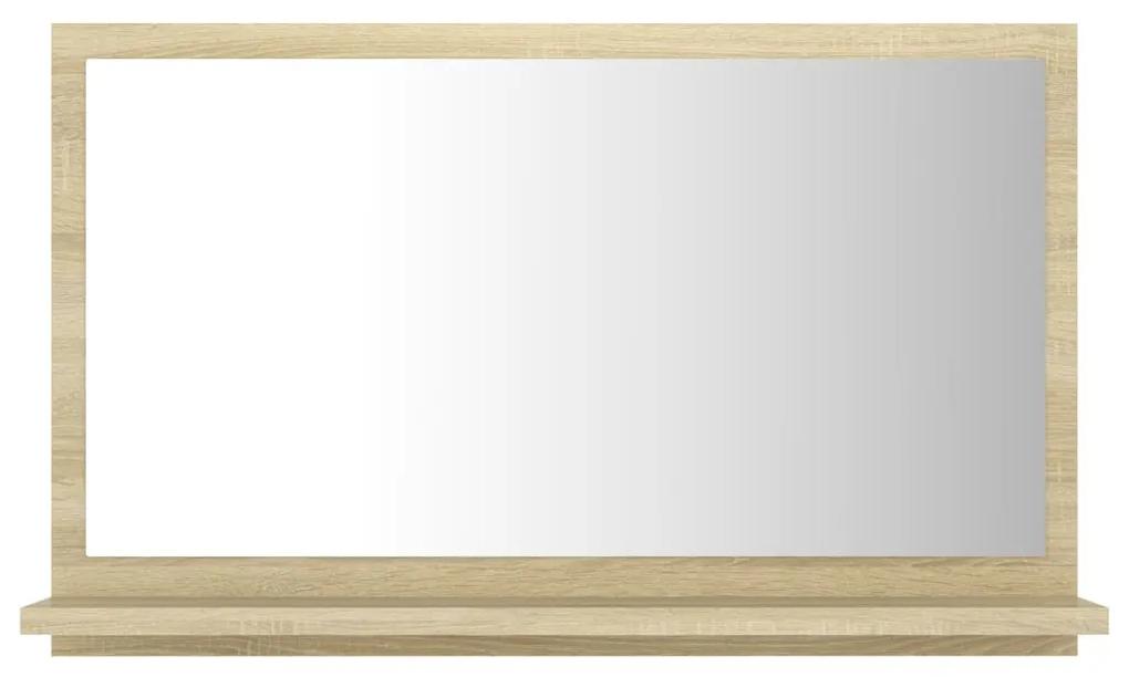 Specchio da Bagno Rovere Sonoma 60x10,5x37 cm Legno Multistrato