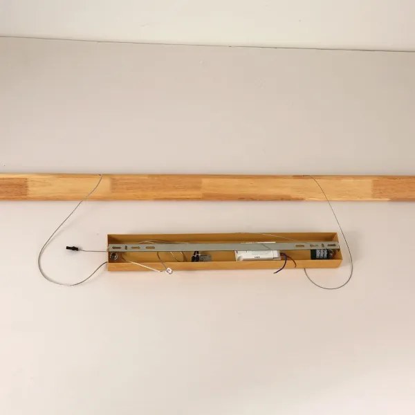 Brilagi - Lampada a sospensione LED con cavo UMEA WOOD LED/30W/230V 120 cm in legno di caucciù