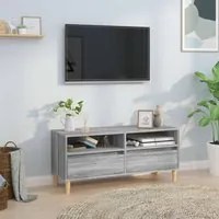 Mobile Porta TV Grigio Sonoma 100x34,5x44,5cm Legno Multistrato 831899