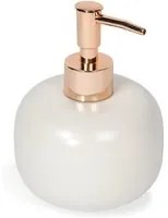 Dispenser Sapone da Appoggio Bianco Perla in Ceramica Mod. Clizia