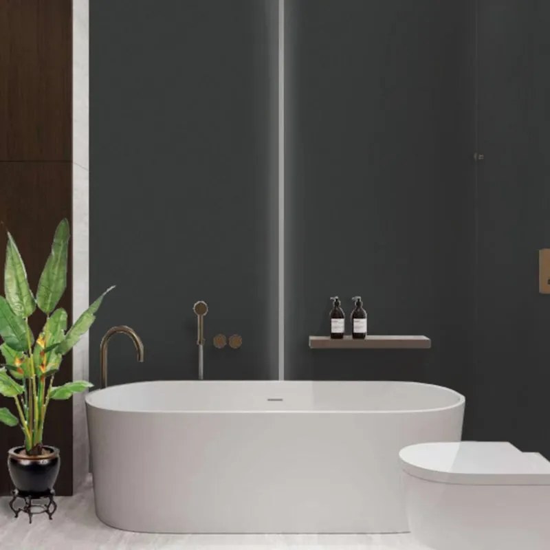 Piastrella da pavimento e rivestimento interno 100 x 300 cm Sp. 3.5 mm rettificato Basic in gres porcellanato nero opaco traffico intenso (pei 4/5) R9