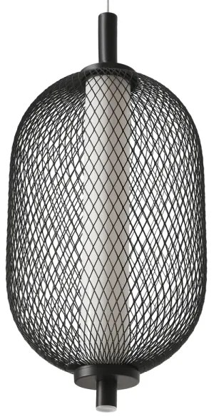 Lampada a sospensione su cavo PUMA LED/10W/230V Ø 15 cm nera