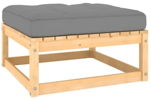 Set Divani da Giardino 10 pz con Cuscini Legno Massello di Pino