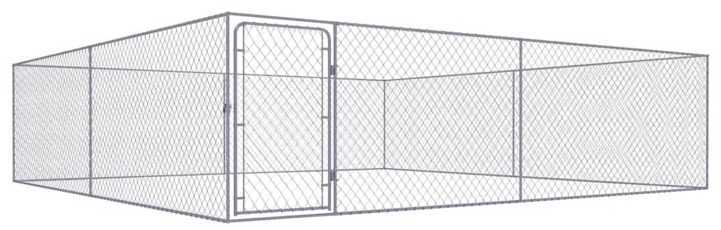Canile Da Esterno İn Acciaio Zincato 4x4x1 M /