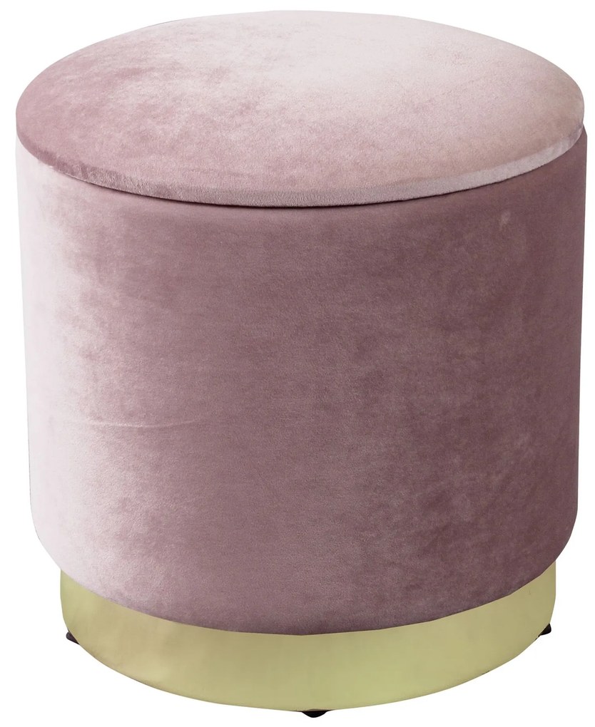 LARA - pouf rotondo in velluto