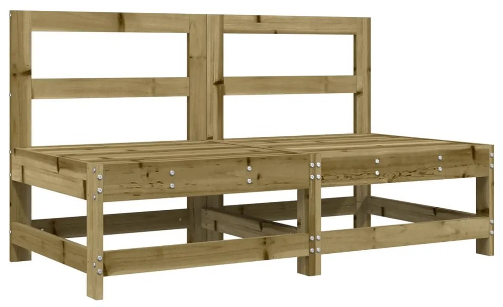 Set salotto da giardino 6 pz in legno impregnato di pino