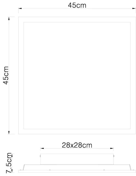 Globo 416080D2 - Plafoniera LED DORO LED/24W/230V