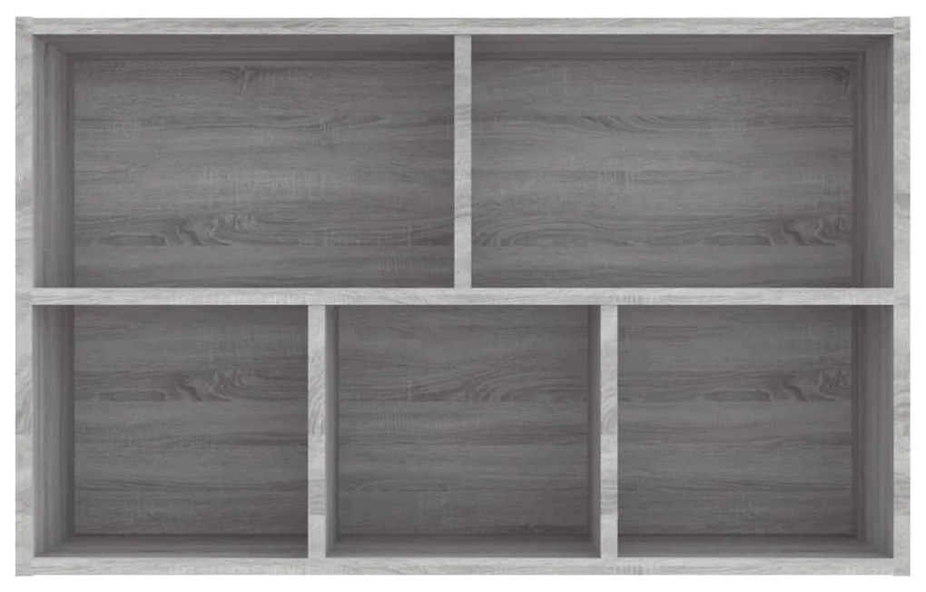 Libreria/Credenza Grigio Sonoma 50x25x80 cm Legno Multistrato