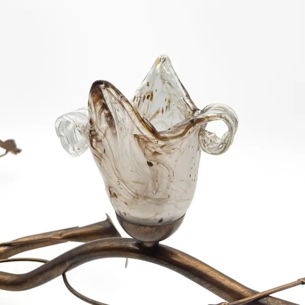 Plafoniera a soffitto ROZETA 5xE14/40W/230V finitura bronzata