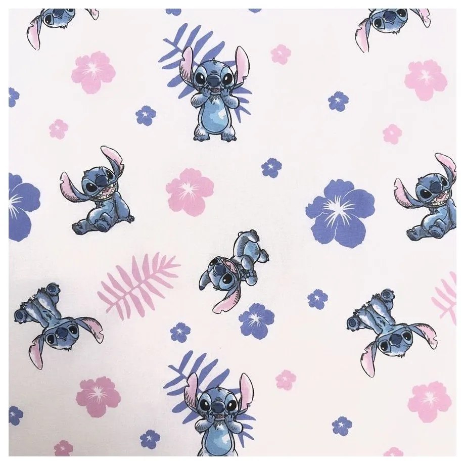 Set copripiumino e federa da bambini rosa chiaro in cotone per letto singolo 140x200 cm Lilo &amp; Stitch "Pink" – Jerry Fabrics