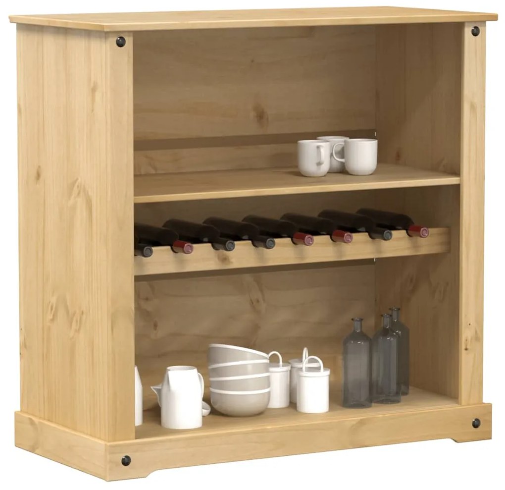 Cantinetta per vini corona 107,5x51x105,5cm legno massello pino