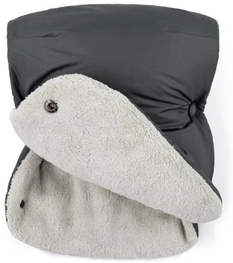 PETITE&MARS - SET Coprigambe 3in1 JIBOT + cuffie per passeggino JASIE grigio