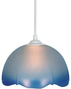 Tosel  Lampadari, sospensioni e plafoniere Lampada a sospensione tondo vetro blu satinato  Tosel
