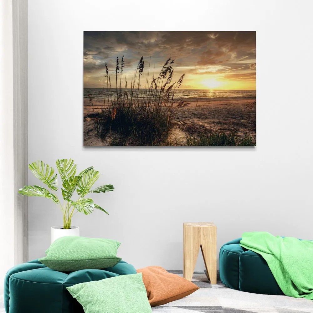 Quadro su tela – Tramonto sulla spiaggia