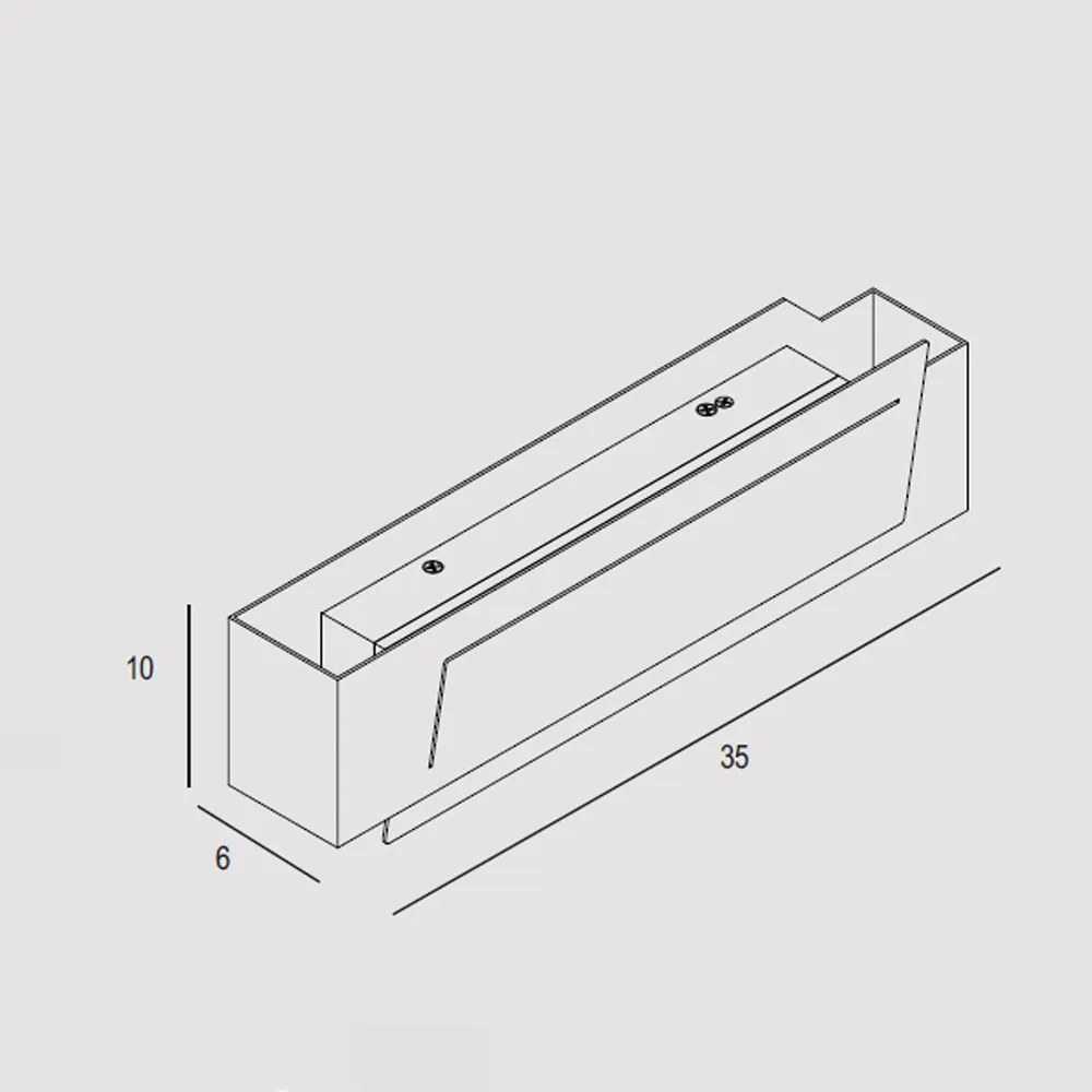 Applique Contemporanea Clap Metallo Verde Bosco Led 24W