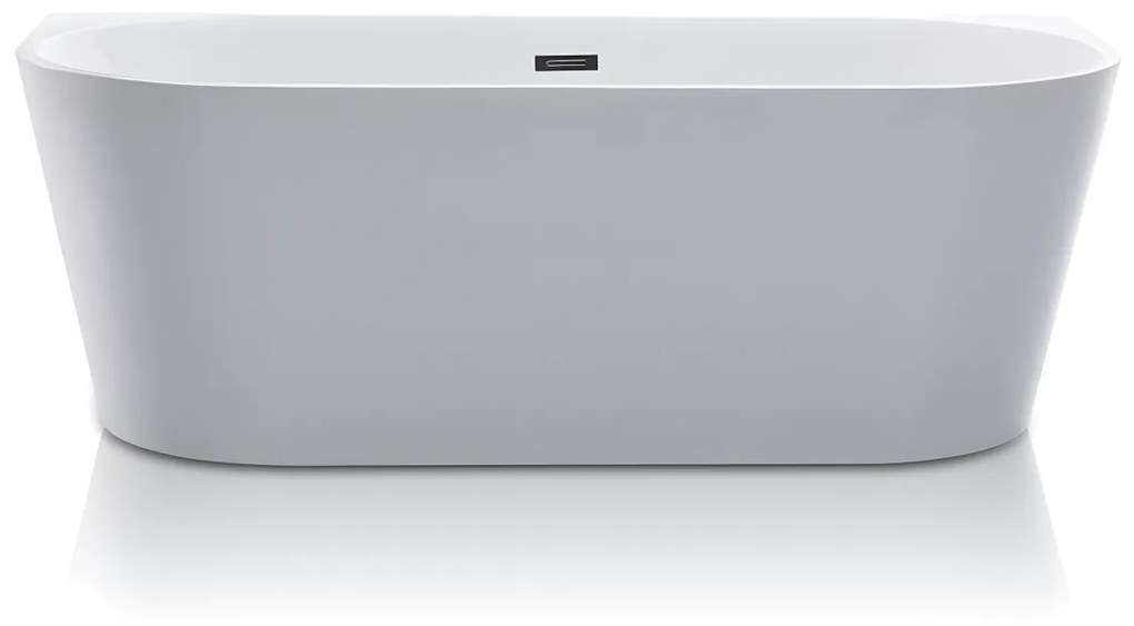 Vasca da bagno semi freestanding 255L 180 x 75 x 58 cm Acrilico Bianco - DIVINA