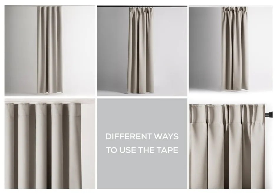 Tenda parzialmente oscurante beige 140x245 cm Kierra – Restilo