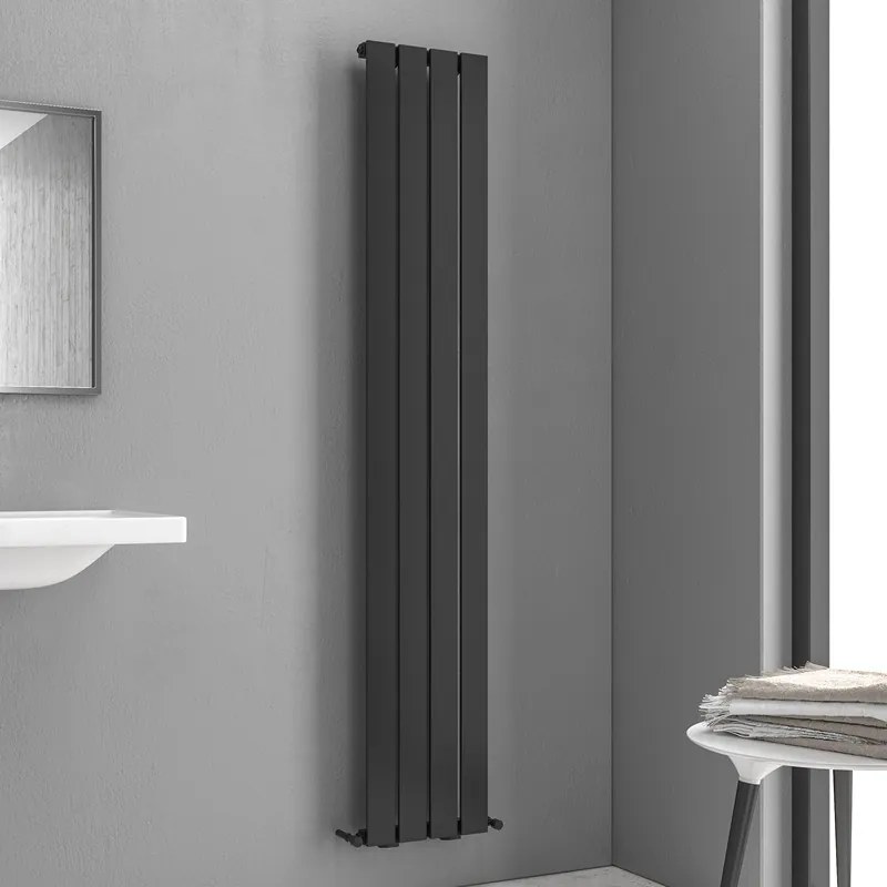 Termoarredo scadasalviete 1800x310cm nero opaco Kam-370N - KAMALU