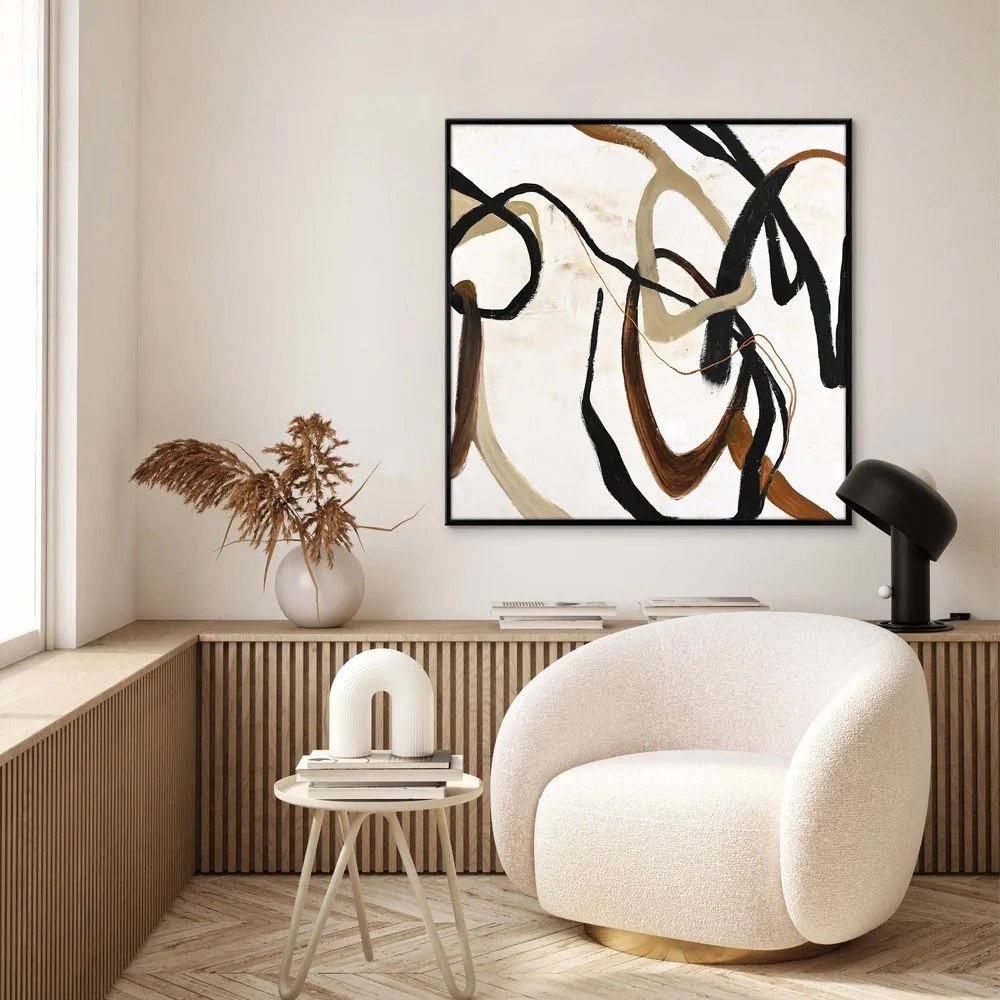 Quadro dipinto a mano 100x100 cm Once Again - Malerifabrikken