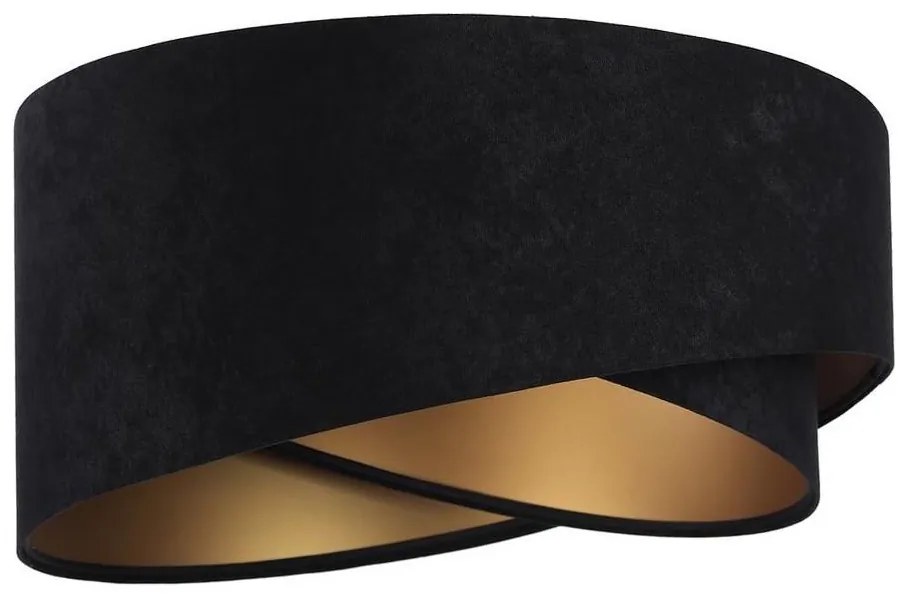 Paralume universale GALAXY E27 diametro 45 cm nero/oro