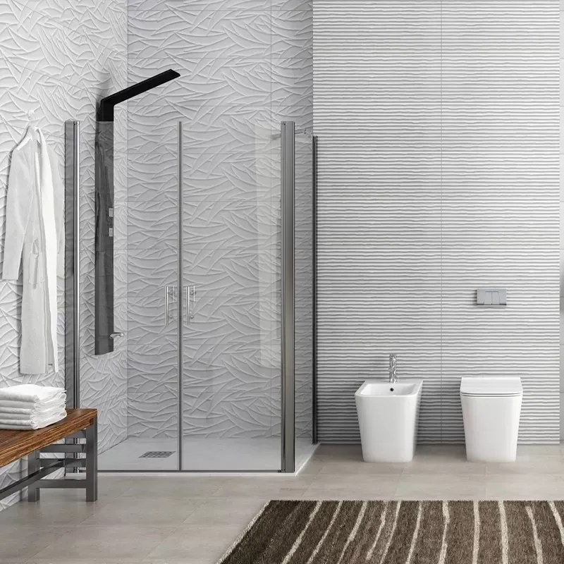 Box doccia 70x110 cm apertura saloon KS2800-SSN - KAMALU