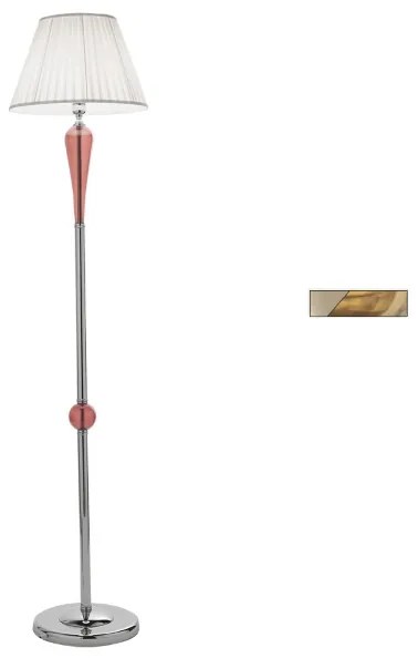 Piantana PAGANINI in vetro lavorato a mano Ambra H179 cm