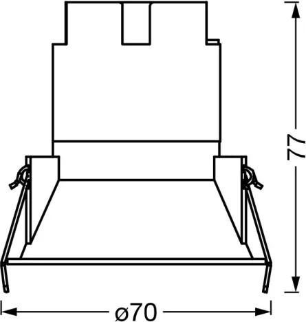 Osram - Faretto da incasso SPOT TWIST LED/5W/230V 3000K Ø 7 cm bianco