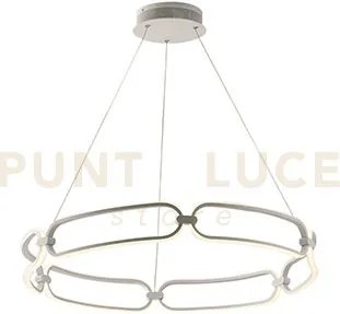 Lampadario a sospensione led infinity bianca 61,5w 5530lm 4000k 78x...