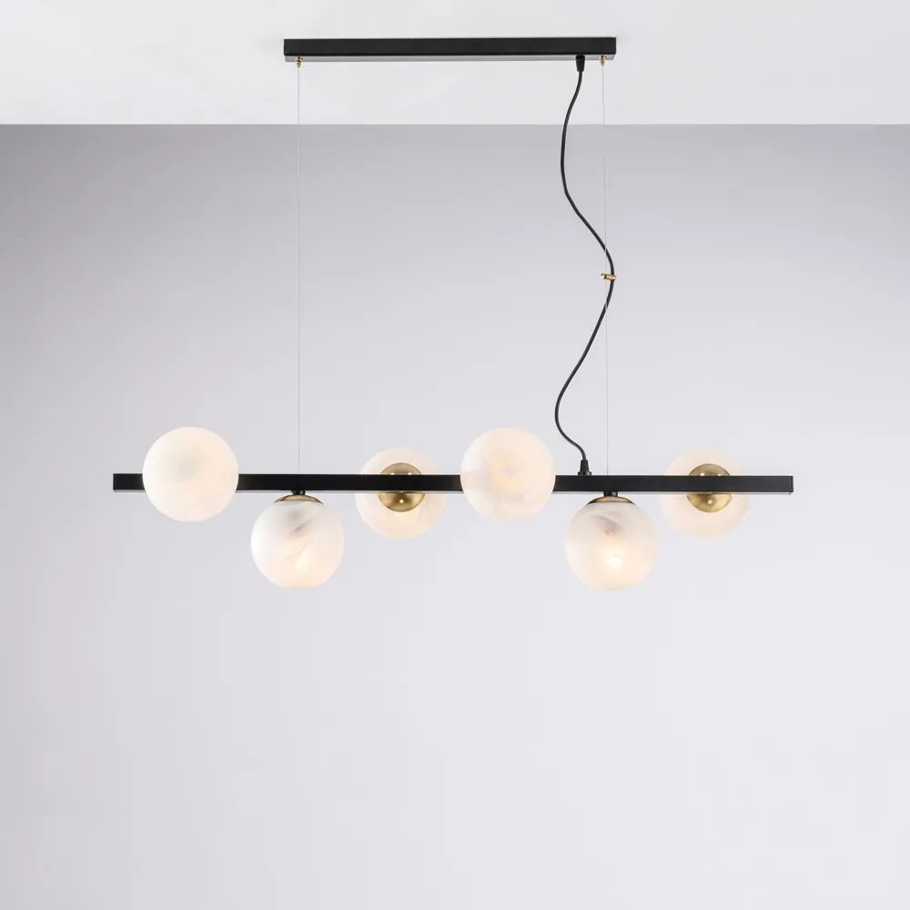 Bonetti Illumina  Adrian 6-light pendant lamp - black / bronzed