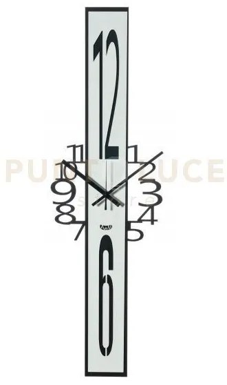 Orologio jody nero e bianco marmo in ferro 23x75cmh