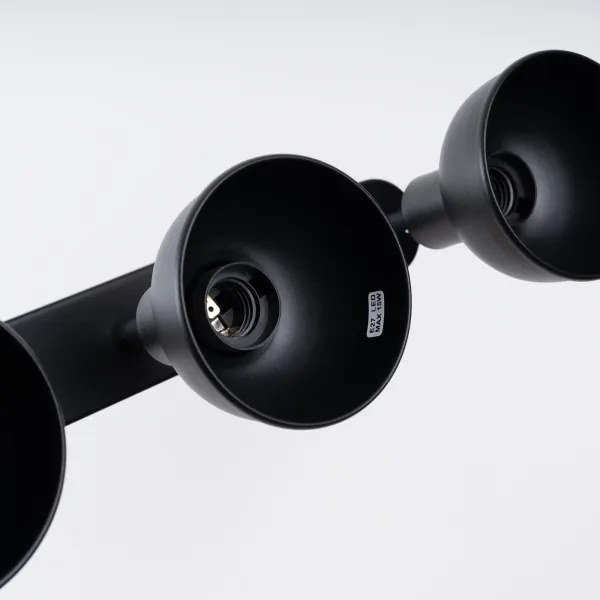 Sollux SL.1318 - Faretto ELBA 3xE27/15W/230V nero