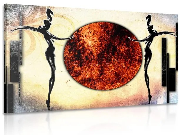 Stampa su tela – Danza africana