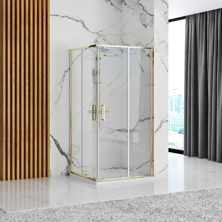 Cabina doccia Rea Punto 80x100 Gold