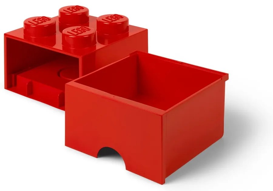 Scatola portaoggetti rossa con cassetto - LEGO®