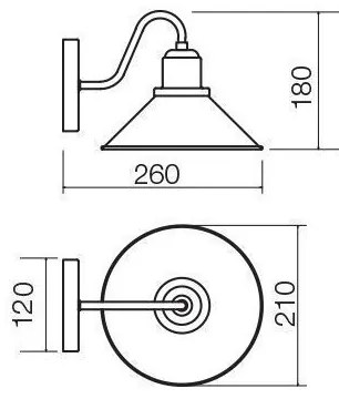 Redo 02-934 - Applique VERNER 1xE27/42W/230V
