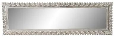 Specchio da parete DKD Home Decor 8424001849895 Bianco Naturale Cristallo Legno di mango Legno MDF Indiano Decapaggio 178 x 6 x
