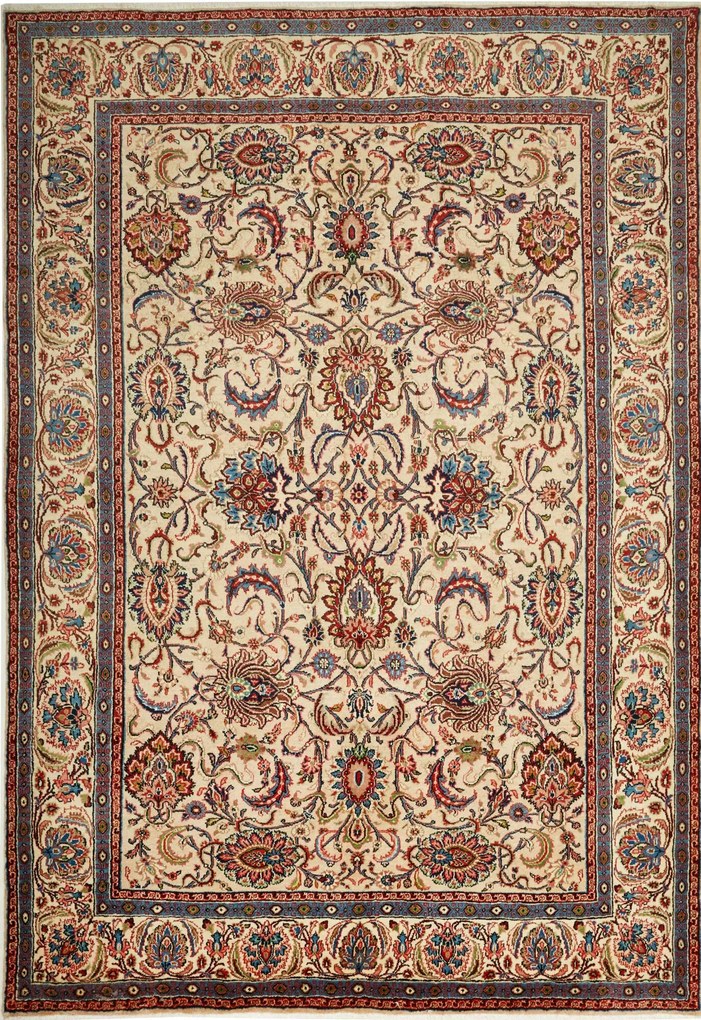 Mashad Tappeto persiano 220 x 320 Beige (Iran) Annodato A Mano