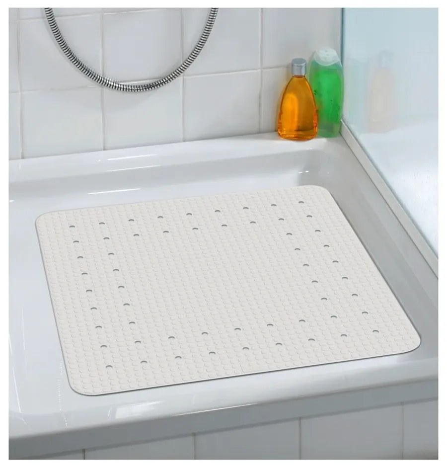 Tappeto da bagno antiscivolo bianco, 54 x 54 cm Mirasol - Wenko