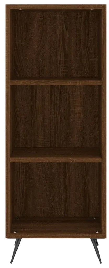 Credenza Rovere Marrone 34,5x32,5x180 cm in Legno Multistrato