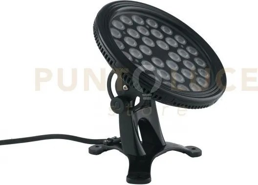 Proiettore led neptune dc24v nero 36w rgb ip68 17x19cm dimmerabile
