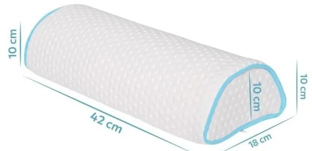 Cuscino ergonomico con imbottitura in memory foam 18x42 cm – Mila Home