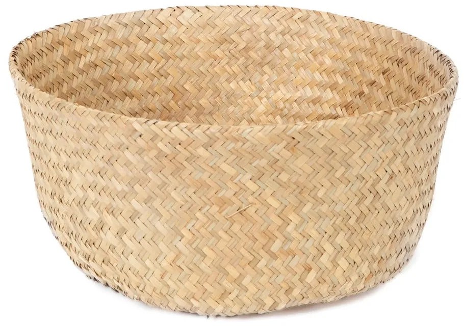 Cesto portaoggetti in seagrass chiaro , ⌀ 35 cm - Compactor