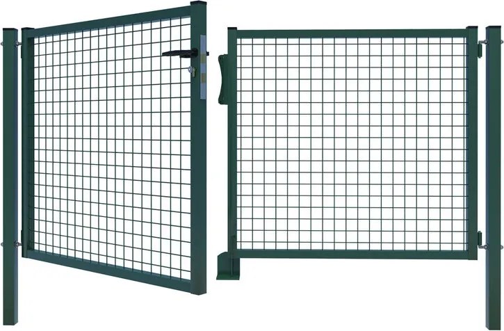 Cancelletto Standard doppio in acciaio verde H 100 x L 300 cm